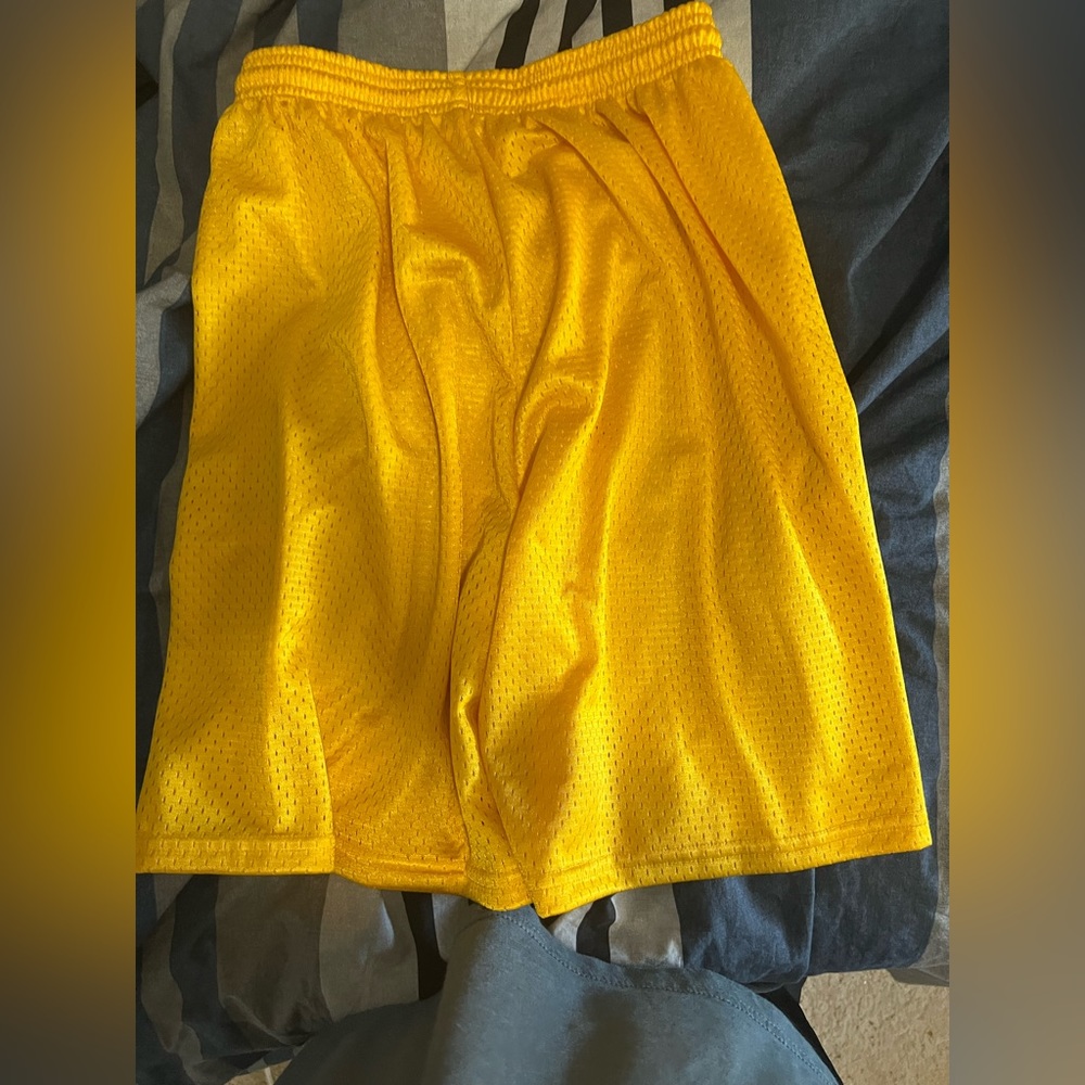 Yellow Mesh Shorts M